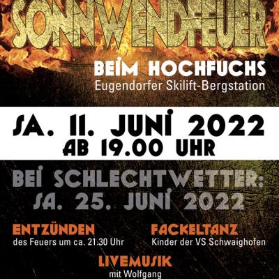 Plakat Sonnwendfeuer